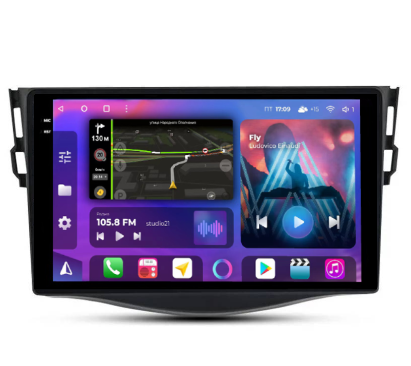 Штатная магнитола FarCar s400 2K 360 для Toyota RAV4 на Android  (BX018-9M 360) (CarPlay)