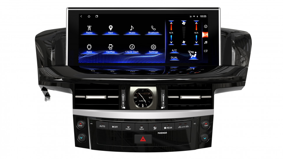 Магнитола для Lexus LX 570 2007-2015 - Carmedia ZH-L1209BX на Android 12, 8Гб+128Гб, CarPlay, 4G SIM-слот