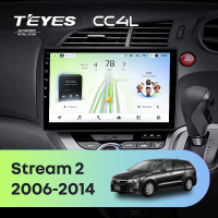 Штатная магнитола для Honda Stream 2 (2006-2014) правый руль - Teyes CC4L на Android 14, 8-ядер, 6ГБ-64ГБ, SIM-слот