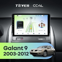 Штатная магнитола для Mitsubishi Galant 9 (2003-2012) - Teyes CC4L на Android 14, 8-ядер, 6ГБ-64ГБ, SIM-слот