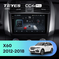 Штатная магнитола для Lifan X60 (2012-2018) (Экран 9,5") - Teyes CC4 Pro на Android 13, 8-ядер, 8ГБ-128ГБ, SIM-слот