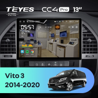 Штатная магнитола для Mercedes-Benz Vito 3 W447 (2014-2020) (Экран 13") - Teyes CC4 Pro на Android 13, 8-ядер, 8ГБ-128ГБ, SIM-слот