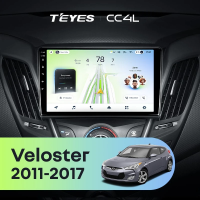 Штатная магнитола для Hyundai Veloster FS (2011-2017) Тип-A - Teyes CC4L на Android 14, 8-ядер, 6ГБ-64ГБ, SIM-слот