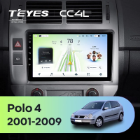 Штатная магнитола для Volkswagen Polo Mk4 (2001-2009) - Teyes CC4L на Android 14, 8-ядер, 6ГБ-64ГБ, SIM-слот