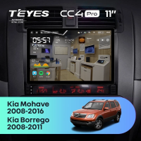 Штатная магнитола для Kia Mohave (2008-2016) (Экран 11") - Teyes CC4 Pro на Android 13, 8-ядер, 8ГБ-128ГБ, SIM-слот