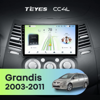 Штатная магнитола для Mitsubishi Grandis 1 (2003-2011) F2 - Teyes CC4L на Android 14, 8-ядер, 6ГБ-64ГБ, SIM-слот