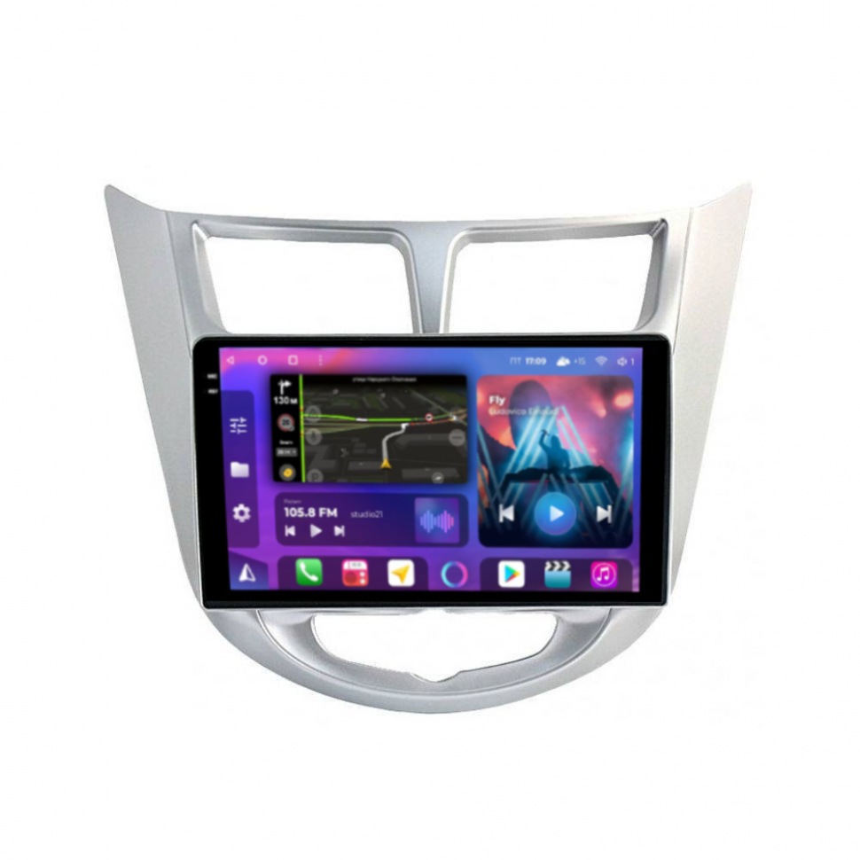 Штатная магнитола FarCar s400 2K для Hyundai Solaris на Android  (BX067M) (CarPlay)