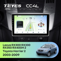 Штатная магнитола для Lexus RX300 RX330 RX350 RX400H / Toyota Harrier 2 (2003-2009) F1 - Teyes CC4L на Android 14, 8-ядер, 6ГБ-64ГБ, SIM-слот