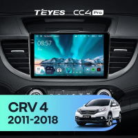 Штатная магнитола для Honda CR-V 4 RM RE (2011-2018) (Экран 9,5") - Teyes CC4 Pro на Android 13, 8-ядер, 8ГБ-128ГБ, SIM-слот
