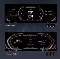 Электронная панель приборов для BMW 6 серия F06 2014-2019 (без проекции на лобовое) - Carmedia NH-LCD-B01-F06 с ЖК 12.3" экраном QLED (CarPlay)
