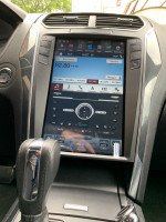 Магнитола для Ford Explorer 2012+ (SYNC 3) - Carmedia ZF-1263-S3-GE вертикальный экран в стиле "Тесла" на Android 11, 8Гб+128Гб, CarPlay, 4G SIM-слот