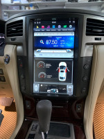Магнитола для Lexus LX570 2007-2015 - Carmedia ZF-1819-Q6 вертикальный экран в стиле "Тесла" на Android 11, 8Гб+128Гб, CarPlay, 4G SIM-слот