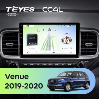 Штатная магнитола для Hyundai Venue (2019-2020) Правый руль - Teyes CC4L на Android 14, 8-ядер, 6ГБ-64ГБ, SIM-слот