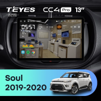 Штатная магнитола для Kia Soul (2019-2020) (Экран 13") - Teyes CC4 Pro на Android 13, 8-ядер, 8ГБ-128ГБ, SIM-слот