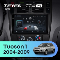 Штатная магнитола для Hyundai Tucson 1 (2004-2009) (Экран 10,36") - Teyes CC4 Pro на Android 13, 8-ядер, 12ГБ-256ГБ, SIM-слот
