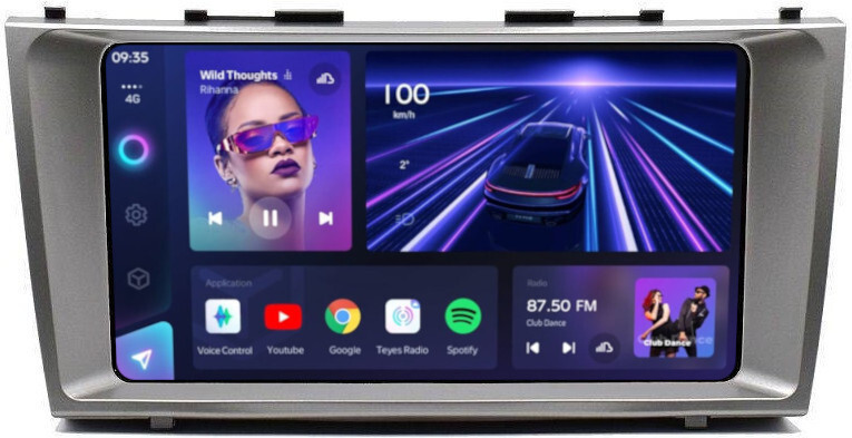Магнитола для Toyota Camry 2006-2011- Teyes CC3-2K QLed Android 10, ТОП процессор, SIM-слот, CarPlay (CarPlay)