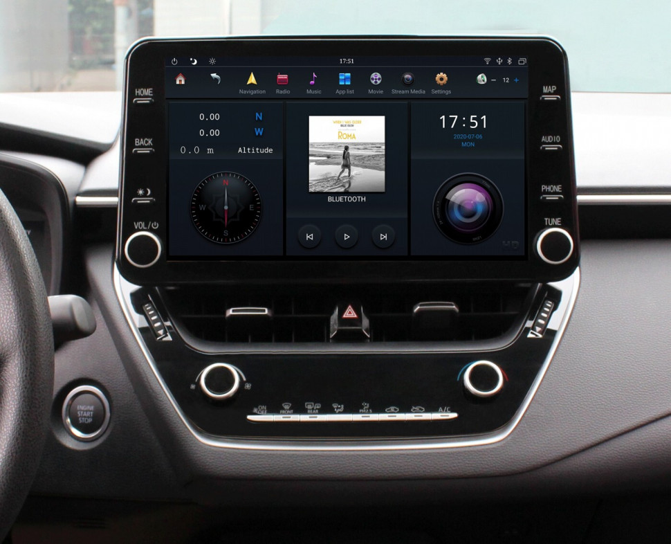 Магнитола для Toyota Corolla 2019+ - Carmedia ZF-6008-DSP на Android 9, 6-ТУРБО ядер, 4ГБ-64ГБ (CarPlay)