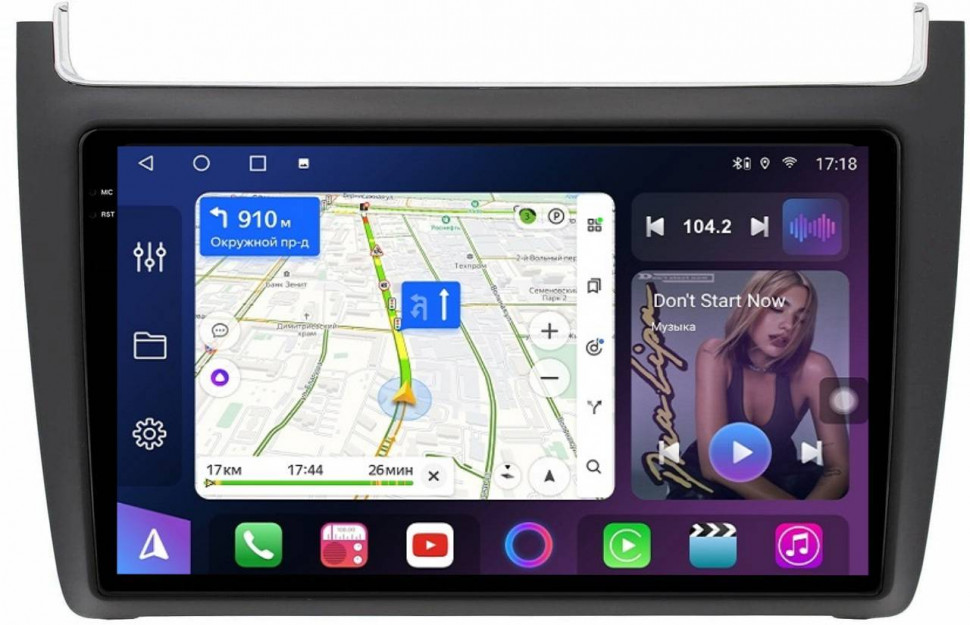 Штатная магнитола FarCar s500 Plus 2K для VW Polo на Android  (GX910M черная)