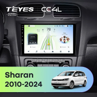 Штатная магнитола для Volkswagen Sharan (2010-2024) - Teyes CC4L на Android 14, 8-ядер, 6ГБ-64ГБ, SIM-слот