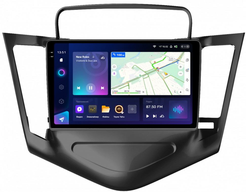 Магнитола для Chevrolet Cruze 2009-2012 - Teyes CC3-2K QLed Android 10, ТОП процессор, SIM-слот, CarPlay (CarPlay)