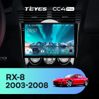 Штатная магнитола для Mazda RX-8 SE (2003-2008) (Экран 9,5") - Teyes CC4 Pro на Android 13, 8-ядер, 12ГБ-256ГБ, SIM-слот