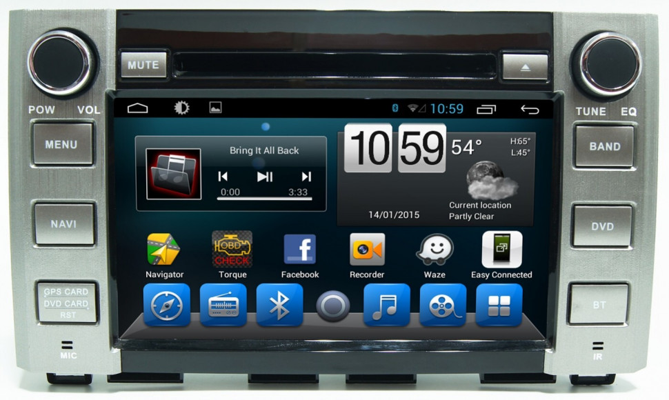 Магнитола для Toyota Tundra 2 2013-2022 - Carmedia KR-8091-S9 на Android 8, 8-ЯДЕР, 4ГБ-64ГБ, SIM-слот (CarPlay)
