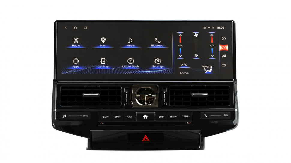 Магнитола для Toyota Land Cruiser 200 2007-2015 (штатная камера или 360) - Carmedia ZH-T1602X на Android 12, 8Гб+128Гб, 4G SIM-слот, CarPlay