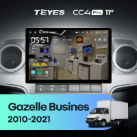 Штатная магнитола для GAZ Gazelle Busines (2010-2021) (Экран 11") - Teyes CC4 Pro на Android 13, 8-ядер, 8ГБ-128ГБ, SIM-слот
