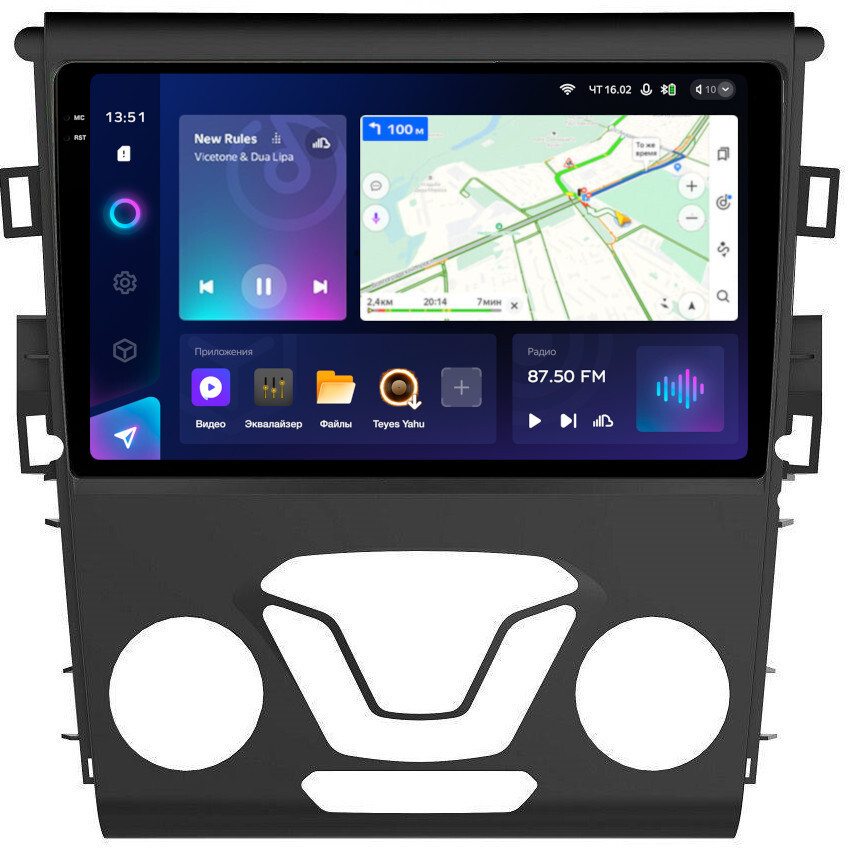 Магнитола для Ford Mondeo 5 2015-2019 - Teyes CC3-2K QLed Android 10, ТОП процессор, SIM-слот, CarPlay (CarPlay)