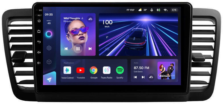 Магнитола для Subaru Legacy / Outback 2003-2009 - Teyes CC3 Android 10, ТОП процессор, 4/32 Гб, CarPlay, SIM-слот (CarPlay)