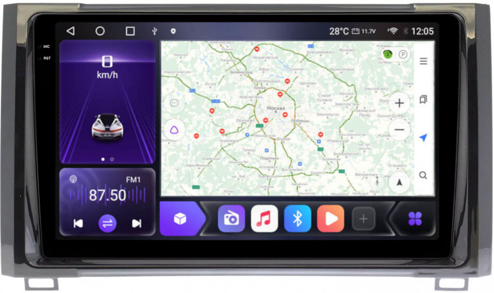 Магнитола для Toyota Tundra 2 2013-2022 - Carmedia OL-9429 QLed+2K, Android 12, ТОП процессор, CarPlay, SIM-слот (CarPlay)