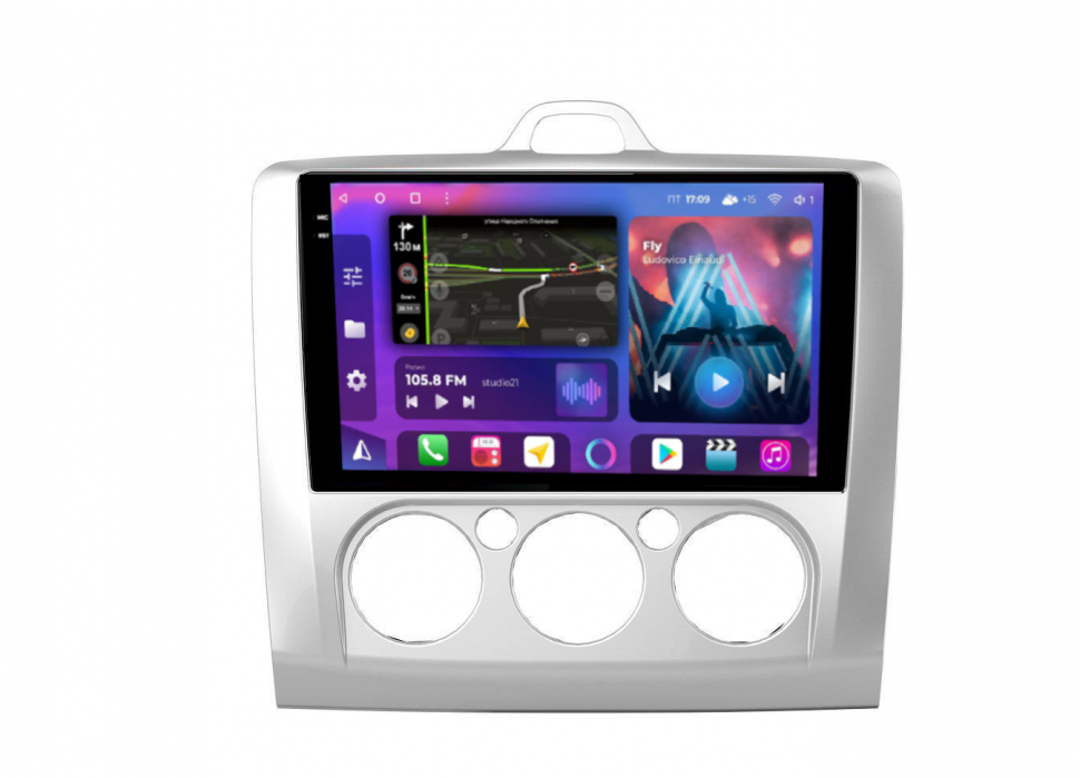 Штатная магнитола FarCar s400 2K 360 для Ford Focus, C-Max, Galaxy на Android (BX003M 360) (CarPlay)