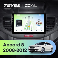Штатная магнитола для Honda Accord 8 (2008-2012) - Teyes CC4L на Android 14, 8-ядер, 6ГБ-64ГБ, SIM-слот