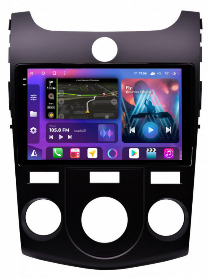 Штатная магнитола FarCar s400 2K для KIA Cerato на Android  (BX038M) (CarPlay)
