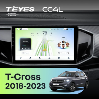 Штатная магнитола для Volkswagen T-Cross (2018-2023) - Teyes CC4L на Android 14, 8-ядер, 6ГБ-64ГБ, SIM-слот
