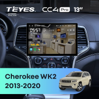 Штатная магнитола для Jeep Grand Cherokee WK2 (2013-2020) (Экран 13") - Teyes CC4 Pro на Android 13, 8-ядер, 12ГБ-256ГБ, SIM-слот