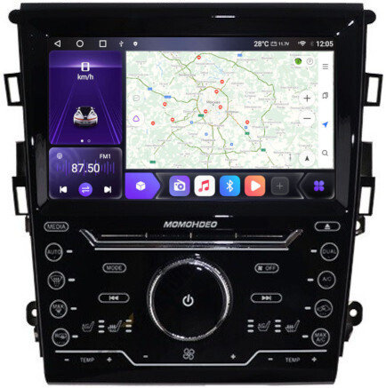 Магнитола для Ford Mondeo 5 2015-2018 - Carmedia SF-9205 QLed+2K, Android 12, ТОП процессор, CarPlay, SIM-слот (только с установкой в Москве) (CarPlay)