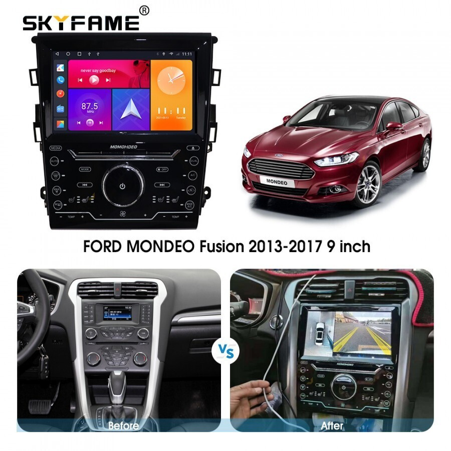 Магнитола для Ford Mondeo 5 2015-2018 - Carmedia SF-9205 QLed+2K, Android 12, ТОП процессор, CarPlay, SIM-слот (только с установкой в Москве) (CarPlay)