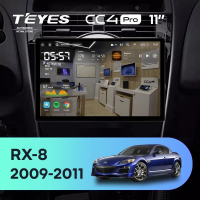 Штатная магнитола для Mazda RX-8 SE (2009-2011) (Экран 11") - Teyes CC4 Pro на Android 13, 8-ядер, 8ГБ-128ГБ, SIM-слот