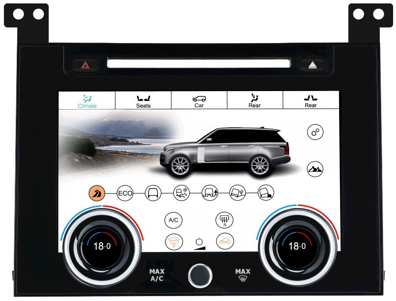 Цифровая LCD-панель управления климатом для Range Rover 4 2012-2017 - Carmedia ZF-2003 (с CD 9") (CarPlay)