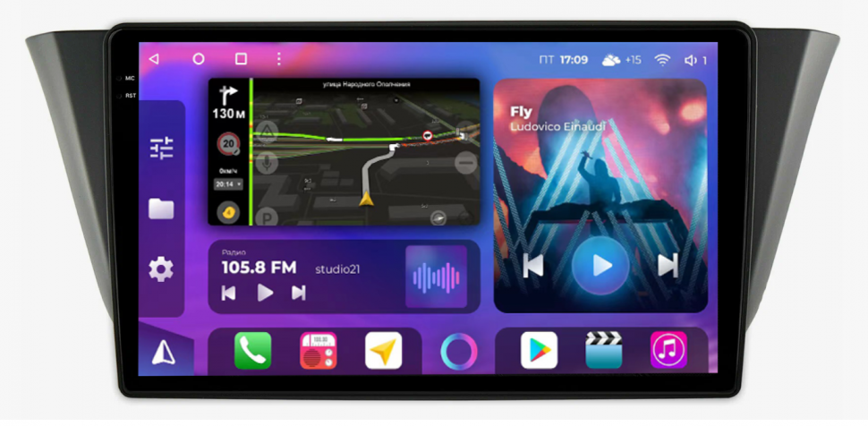 Штатная магнитола FarCar s400 2K для IVECO Daily на Android  (BX3004M) (CarPlay)