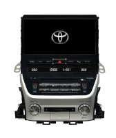 Магнитола для Toyota Land Cruiser 200 2015-2021 (без JBL) - Carmedia ZH-T1000 дисплей 10.1" на Android 12, 8/128Гб, CarPlay, 4G SIM-слот, блок климата в комплекте