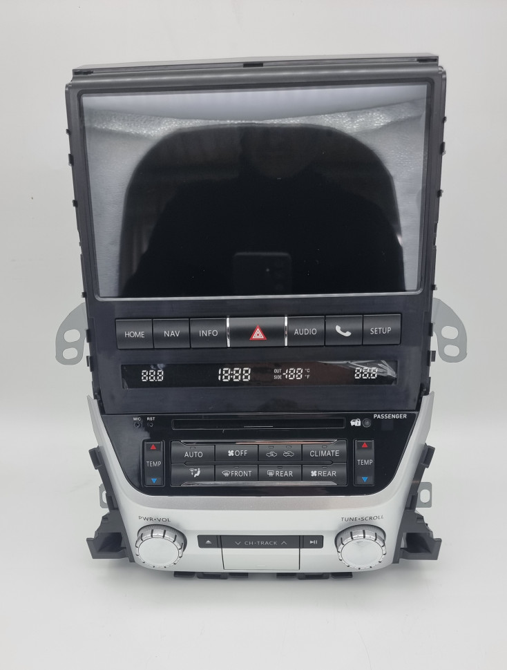 Магнитола для Toyota Land Cruiser 200 2015-2021 (без JBL) - Carmedia ZH-T1000 дисплей 10.1" на Android 12, 8/128Гб, CarPlay, 4G SIM-слот, блок климата в комплекте