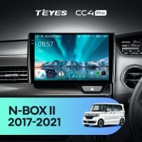 Штатная магнитола для Honda N-BOX 2 JF3/4 (2017-2021) Правый руль (Экран 10,36") - Teyes CC4 Pro на Android 13, 8-ядер, 8ГБ-128ГБ, SIM-слот