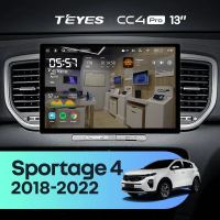 Штатная магнитола для Kia Sportage 4 QL (2018-2022) (Экран 13") - Teyes CC4 Pro на Android 13, 8-ядер, 8ГБ-128ГБ, SIM-слот