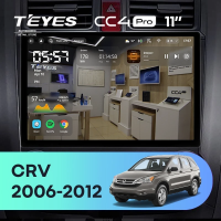 Штатная магнитола для Honda CR-V 3 RE (2006-2012) (Экран 11") - Teyes CC4 Pro на Android 13, 8-ядер, 12ГБ-256ГБ, SIM-слот