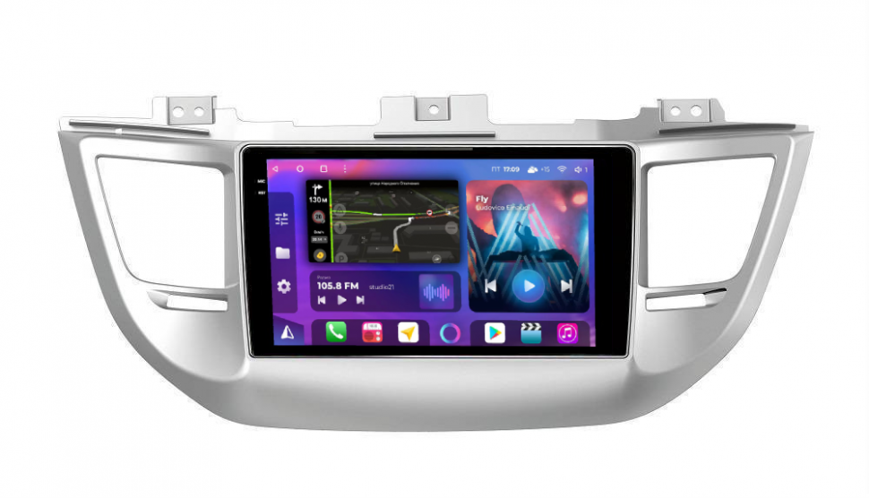 Штатная магнитола FarCar s400 2K для Hyundai Tucson на Android  (BX546M) (CarPlay)