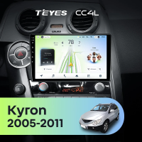 Штатная магнитола для SsangYong Kyron (2005-2011) - Teyes CC4L на Android 14, 8-ядер, 6ГБ-64ГБ, SIM-слот