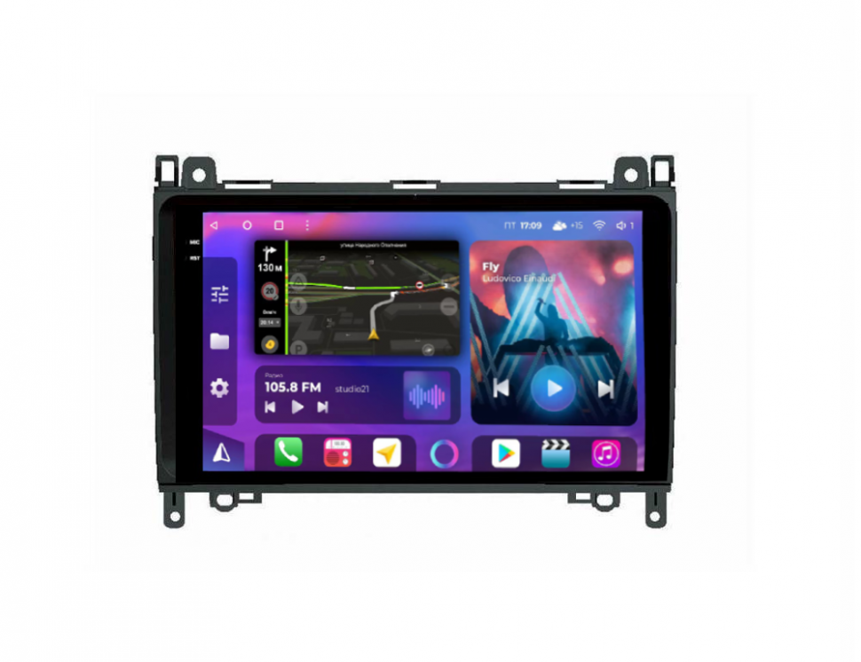 Штатная магнитола FarCar s400 2K 360 для Mercedes-Benz A ,B, Sprinter, Viano ,VW Crafter на Android  (BX068M 360) (CarPlay)