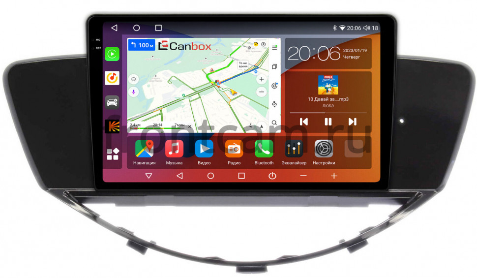 Штатная магнитола Canbox H-Line 2K 4184-9-0101 для Subaru Tribeca 2004-2014 (с поддержкой БК) на Android 10 (4G-SIM, 6/128, DSP, QLed) (CarPlay)